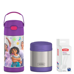 12oz Encanto FUNtainer Water Bottle & 10oz Food Jar Bundle