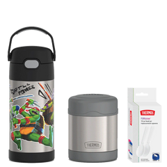12oz Teenage Mutant Ninja Turtles Water Bottle & 10oz Food Jar