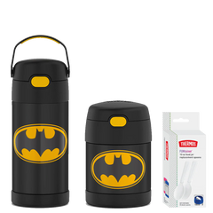 Batman 12oz FUNtainer Water Bottle & 10oz Food Jar Bundle