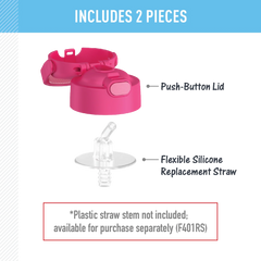 FUNTAINER® WATER BOTTLE - REPLACEMENT STRAW LID