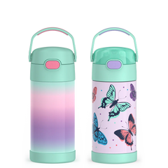 12oz FUNtainer Water Bottles Mint Ombre & Butterfly Frenzy Bundle