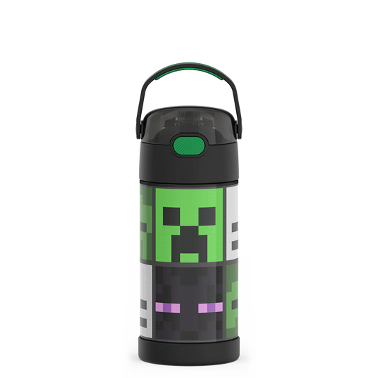 12oz FUNTAINER® WATER BOTTLE MINECRAFT
