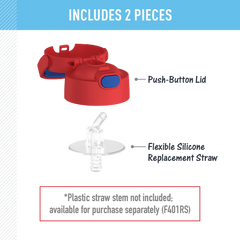 FUNTAINER® WATER BOTTLE - REPLACEMENT STRAW LID