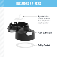 FUNTAINER® WATER BOTTLE - REPLACEMENT SPOUT LID