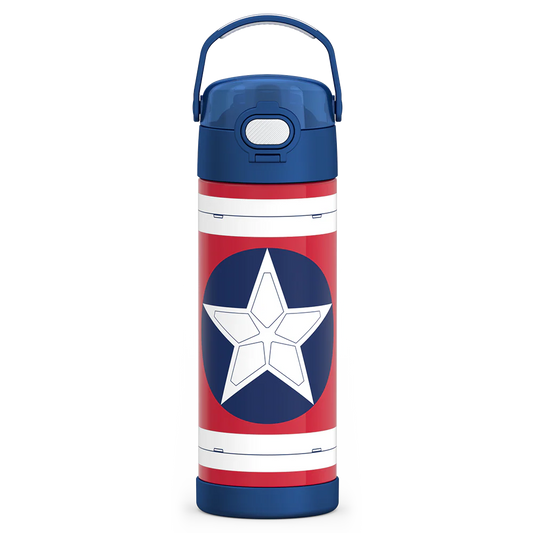 16oz FUNTAINER® WATER BOTTLE CAPTAIN AMERICA