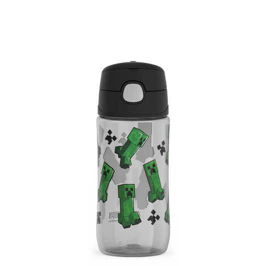 16oz THERMOS® KIDS WATER BOTTLE WITH SPOUT LID MINECRAFT