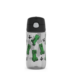 16oz THERMOS® KIDS WATER BOTTLE WITH SPOUT LID MINECRAFT