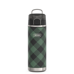 24oz ICON™ WATER BOTTLE WITH SPOUT - EVERGREEN CHECK