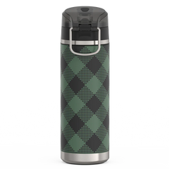 24oz ICON™ WATER BOTTLE WITH SPOUT - EVERGREEN CHECK