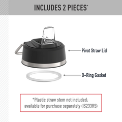 18oz ICON™ KIDS WATER BOTTLE - REPLACEMENT STRAW LID