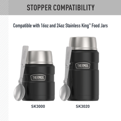 16oz + 24oz STAINLESS KING™ FOOD JAR - REPLACEMENT STOPPER