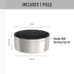 47oz STAINLESS KING™ FOOD JAR - REPLACEMENT SERVING CUP LID