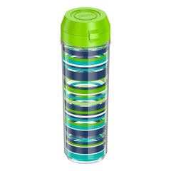 24oz DOUBLE WALL WATER BOTTLE NAVY STRIPES