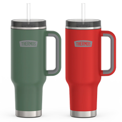 40oz Cup Holder Mug Holiday Bundle - Alpine Green & Crimson