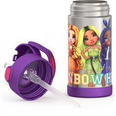 12oz FUNTAINER® WATER BOTTLE RAINBOW HIGH