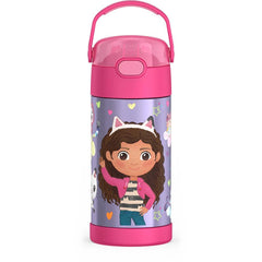 12oz FUNTAINER® WATER BOTTLE GABBY'S DOLLHOUSE