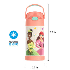 12oz FUNTAINER® WATER BOTTLE DISNEY PRINCESS