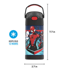 12oz FUNTAINER® WATER BOTTLE SPIDER-MAN
