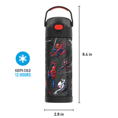 16oz FUNTAINER® WATER BOTTLE SPIDER-MAN