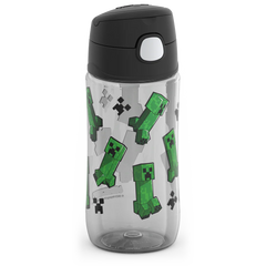 16oz THERMOS® KIDS WATER BOTTLE WITH SPOUT LID MINECRAFT