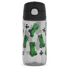 16oz THERMOS® KIDS WATER BOTTLE WITH SPOUT LID MINECRAFT