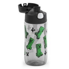 16oz THERMOS® KIDS WATER BOTTLE WITH SPOUT LID MINECRAFT