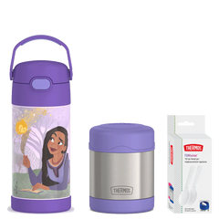 12oz Disney's Wish FUNtainer Water Bottle & 10oz Food Jar Bundle