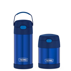 12oz FUNtainer Water Bottle & 10oz Food Jar Bundle - Navy