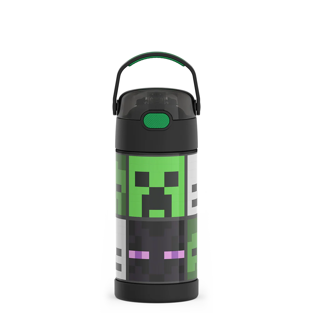 12oz FUNTAINER® WATER BOTTLE MINECRAFT