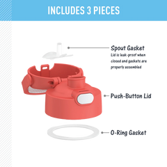 FUNTAINER® WATER BOTTLE - REPLACEMENT SPOUT LID