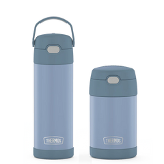 16oz FUNtainer Water Bottle & Food Jar Bundle - Denim