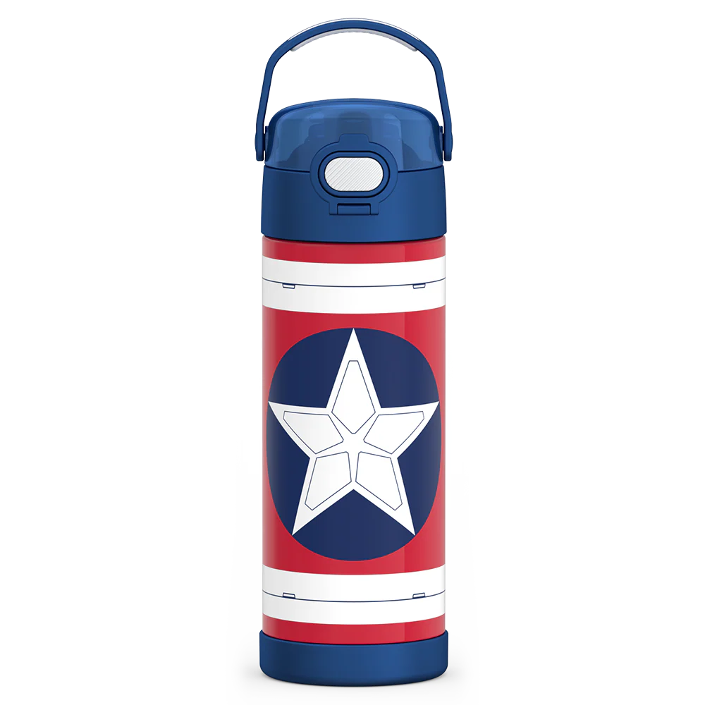 16oz FUNTAINER® WATER BOTTLE CAPTAIN AMERICA