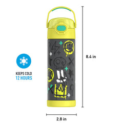 16oz FUNTAINER® WATER BOTTLE WITH LOCKING LID
