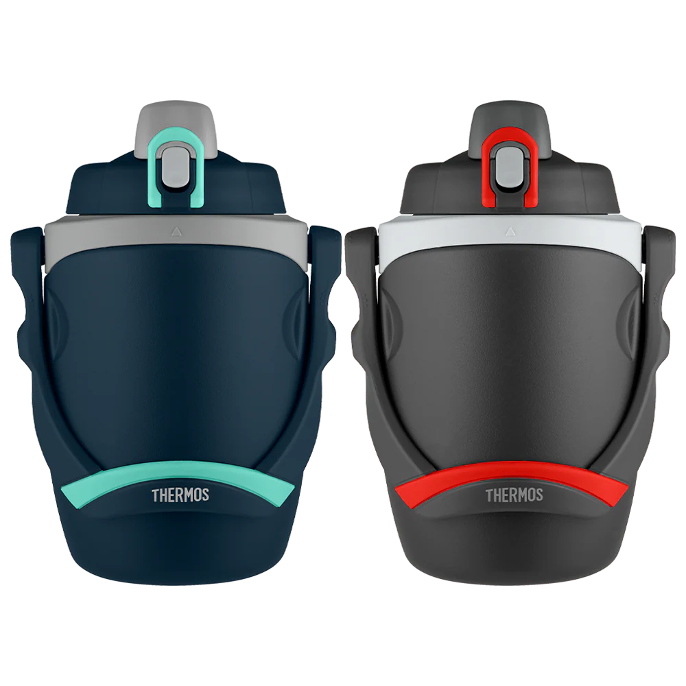 64oz Insulated Water Bottle Navy & Black Bundle