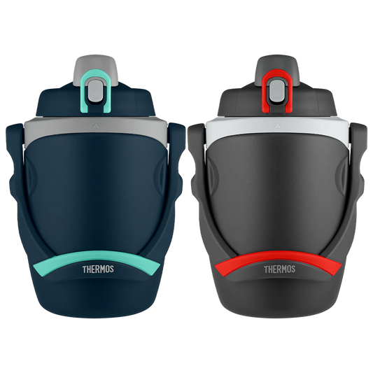 64oz Insulated Water Bottle Navy & Black Bundle