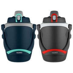 64oz Insulated Water Bottle Navy & Black Bundle