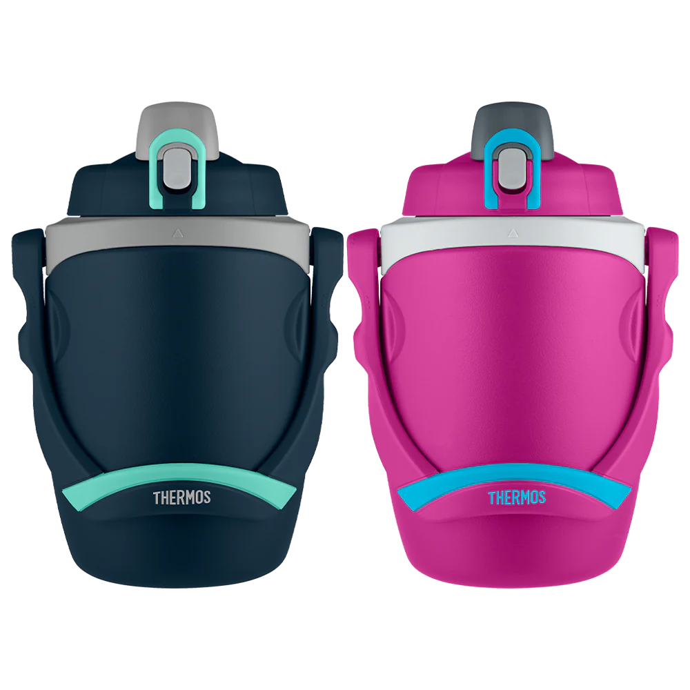 64oz Insulated Water Bottle Navy & Pink Bundle