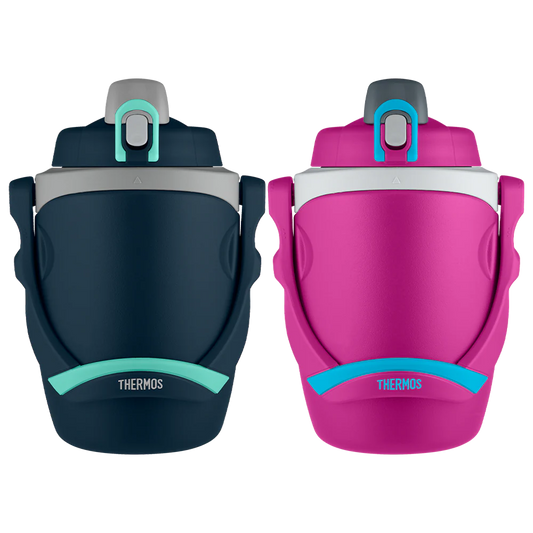 64oz Insulated Water Bottle Navy & Pink Bundle