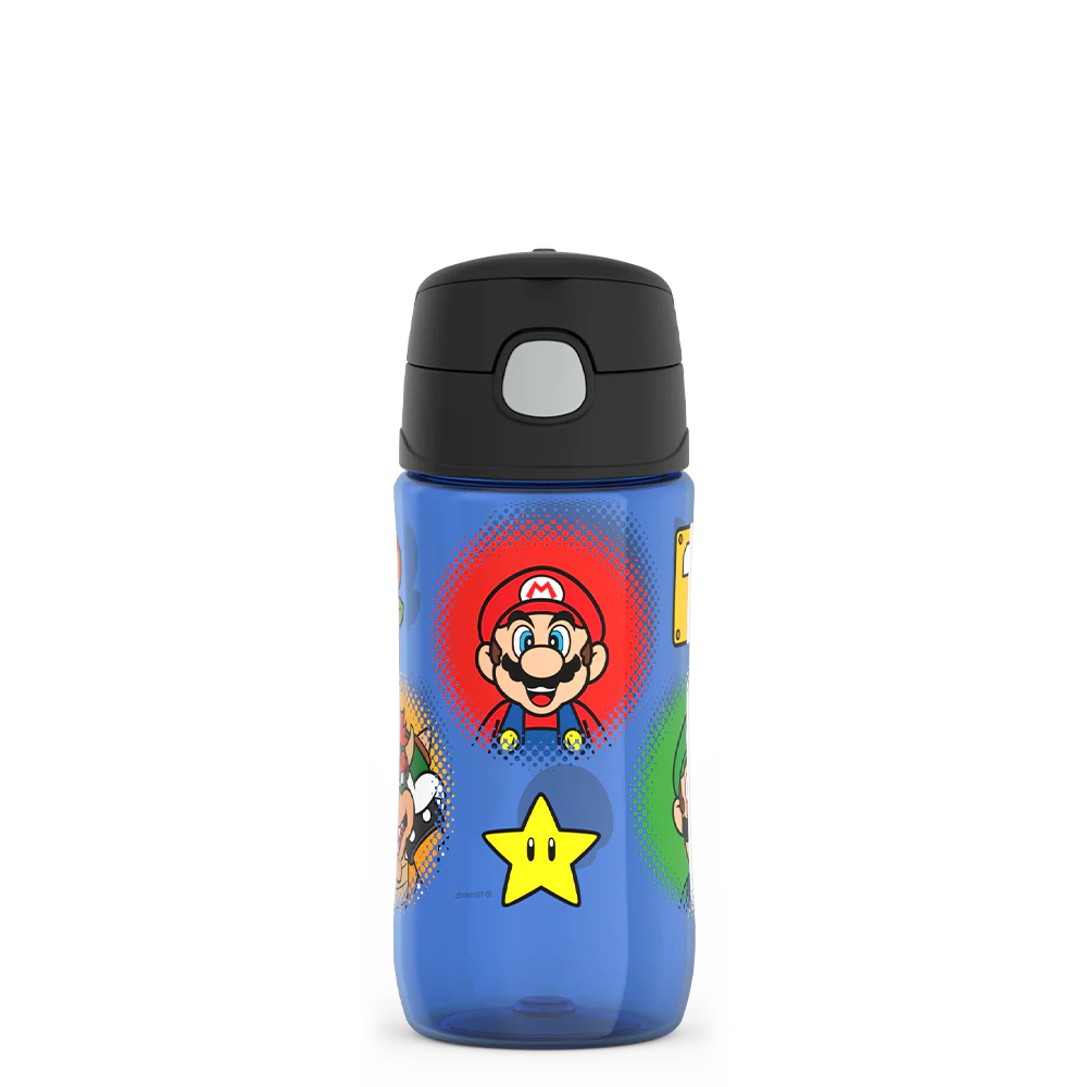 16oz THERMOS® KIDS WATER BOTTLE WITH SPOUT LID MARIO KART™