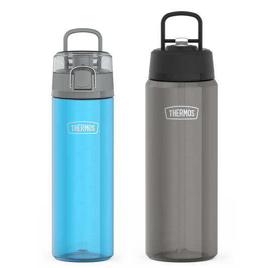 26oz Spout Lid & 32oz Straw Lid Lightweight Water Bottle Bundle - Teal & Smoke