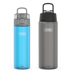 26oz Spout Lid & 32oz Straw Lid Lightweight Water Bottle Bundle - Teal & Smoke
