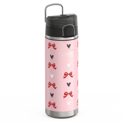 24oz ICON™ WATER BOTTLE WITH SPOUT - RIBBON HEARTS