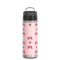 24oz ICON™ WATER BOTTLE WITH SPOUT - RIBBON HEARTS