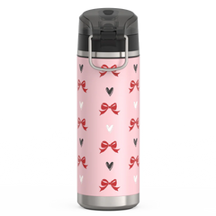 24oz ICON™ WATER BOTTLE WITH SPOUT - RIBBON HEARTS