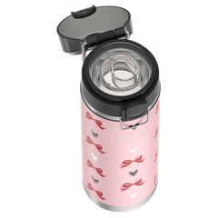 24oz ICON™ WATER BOTTLE WITH SPOUT - RIBBON HEARTS