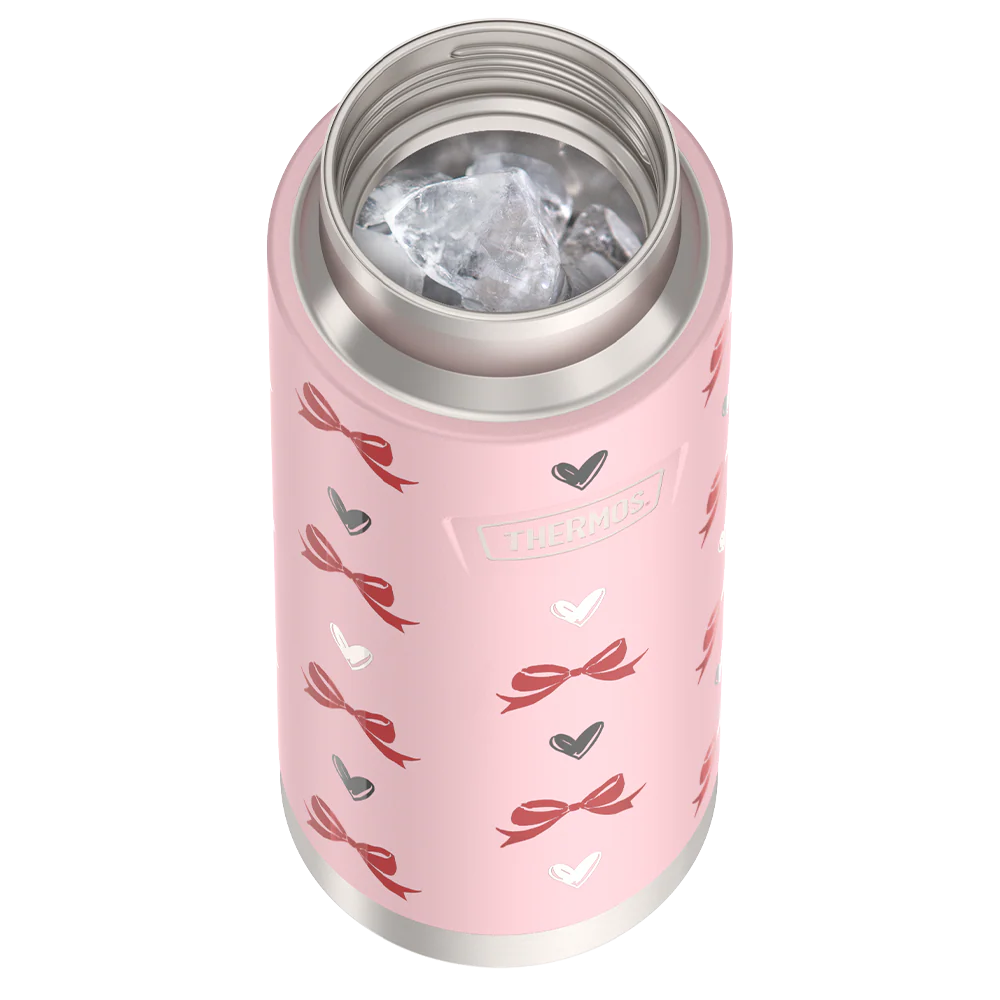 24oz ICON™ WATER BOTTLE WITH SPOUT - RIBBON HEARTS