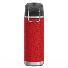 24oz ICON™ WATER BOTTLE WITH SPOUT - TONAL HEARTS