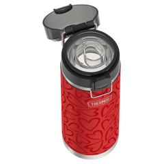 24oz ICON™ WATER BOTTLE WITH SPOUT - TONAL HEARTS
