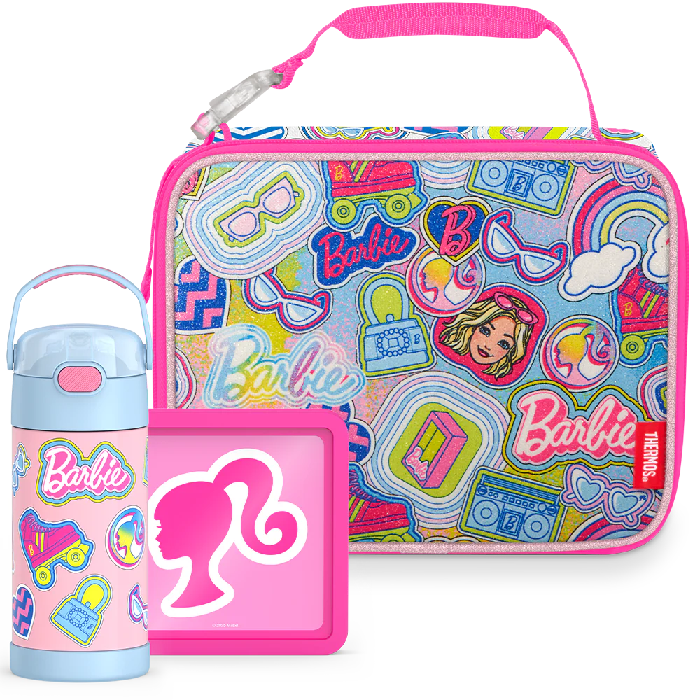 Barbie™ Bundle - Soft Lunch Box, 12oz FUNtainer® Water Bottle & Hard Ice