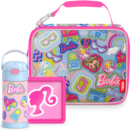 Barbie™ Bundle - Soft Lunch Box, 12oz FUNtainer® Water Bottle & Hard Ice